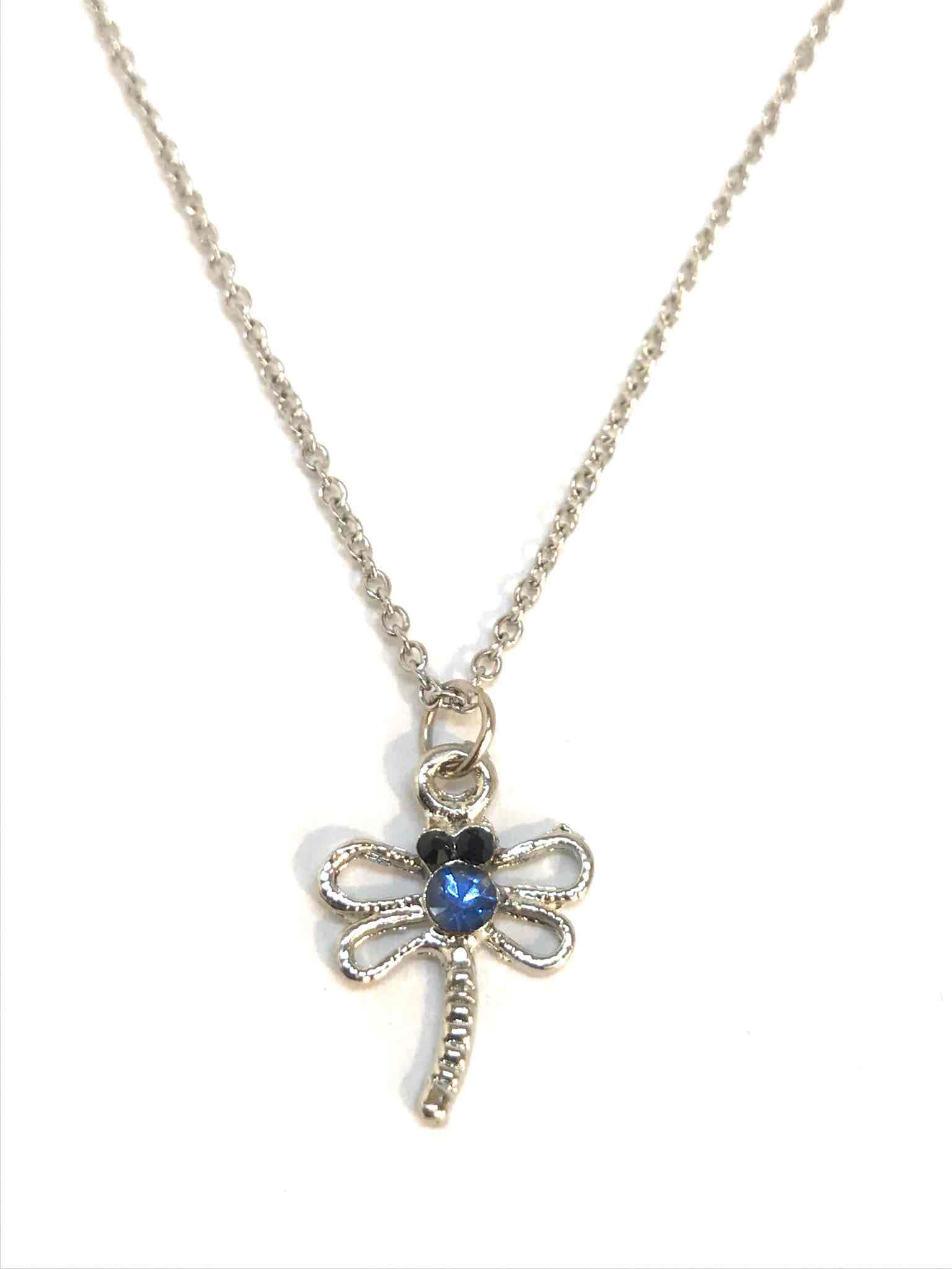Broche Libellule Fantaisie Bleue Strass - Cadeau Mariage Femme Homme